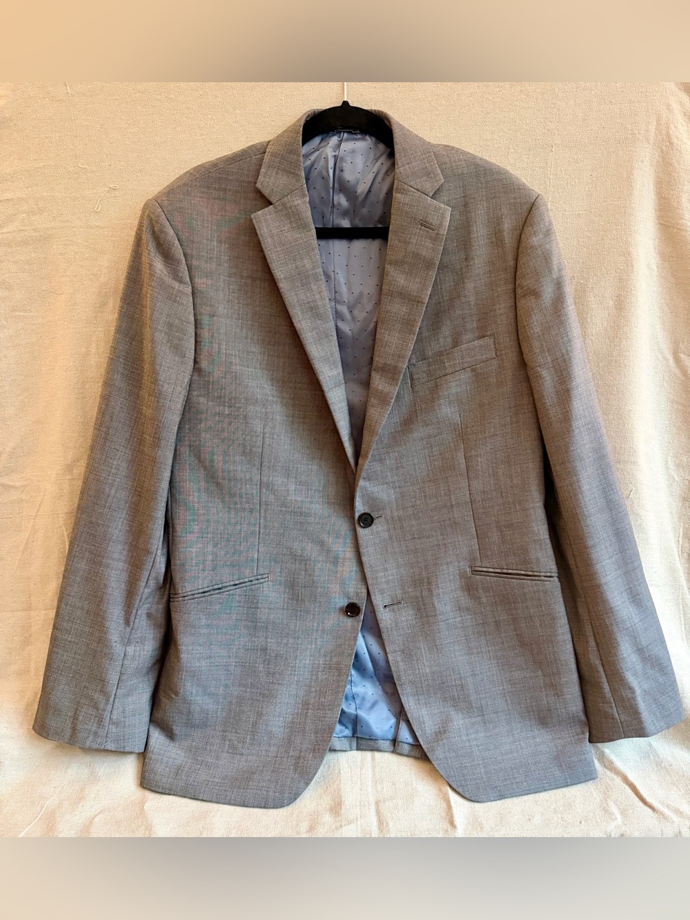 Indochino Men’s Gray Custom Suit Jacket Blazer 20” Chest 32” Long